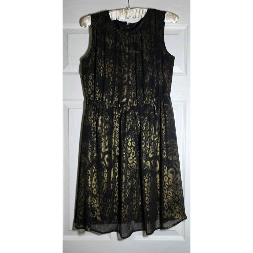 Black and gold shimmery party dress size 4